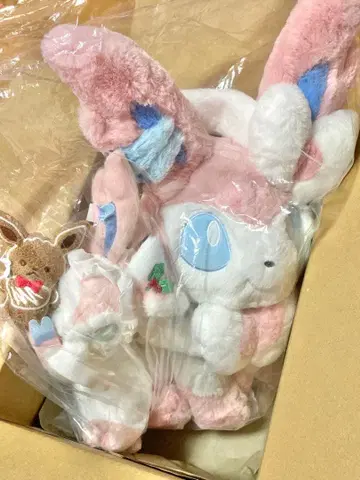 포켓몬 니피아 봉제 인형 포켓몬 센터 크리스마스 세트