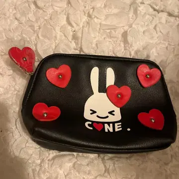 미사용품 CUNE 파우치 빨간색