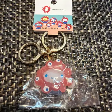 새상품 산리오 미야쿠미야쿠 콜라보 클리어 키링 시나모롤 오사카 만박