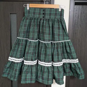 시마무라 아이노 에리 콜라보 샬롯의 수요일 스커트 그린 M