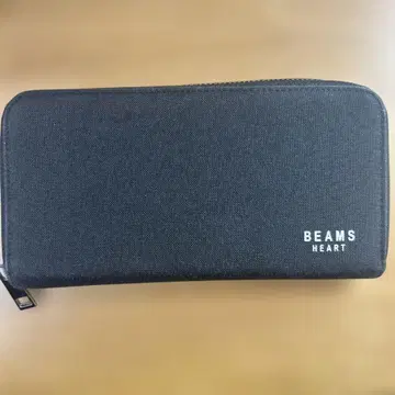 BEAMS HEART 블랙 장지갑