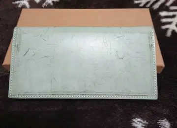 장지갑 그린 컬러 베이지 내부 카드 포켓 6개