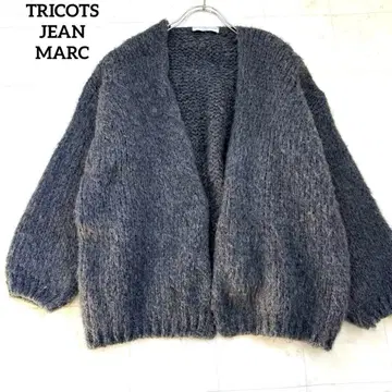 [ 새상품급 ] 트리코 진 마르크 가디건 모헤어 로우 게이지 차콜