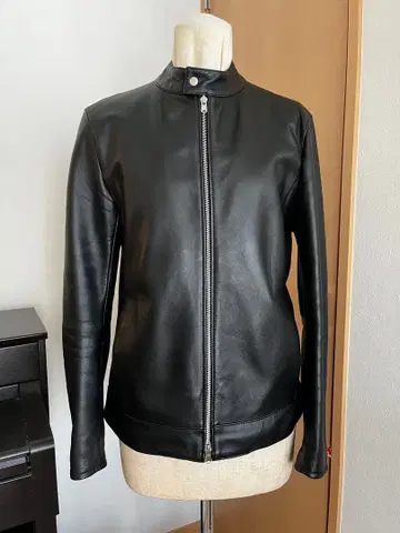 EDFICE 싱글 라이더 자켓 램 가죽 S