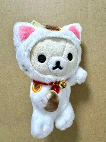 리락쿠마 사보 봉제 인형 마네키네코 코리락쿠마