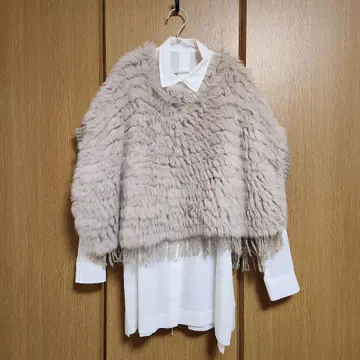 판초 베스트 (퍼&니트)