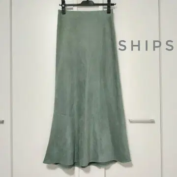 *즉시 구매 환영* 페이크 스웨이드 스커트 손세탁 가능 세미 머메이드