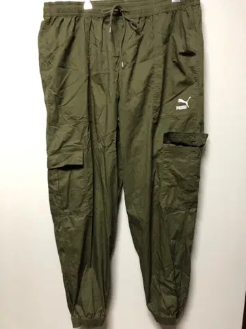 PUMA 조거/카고 팬츠 카키색 사이즈 US XL