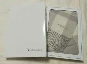 FURLA 체크 무늬 머플러