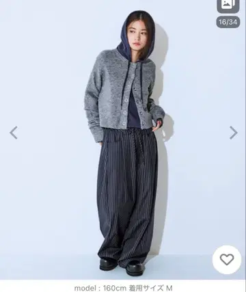 슬랙스 팬츠 [ SET UP 대응 ] 허리 드로스트 코쿤 팬츠