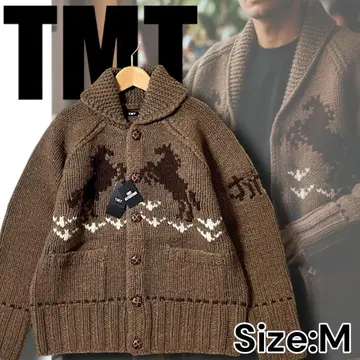 M 정가 66만원 TMT 티엠티 코위찬 니트 가디건 브라운