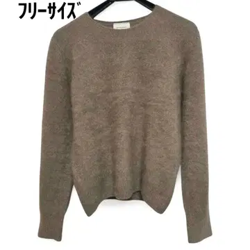 빅 UNITED ARROWS TOKYO 캐시미어 브라운 크루넥