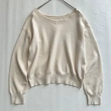 BEAUTY&YOUTH 유나이티드 애로우즈 니트 아이보리 보트넥