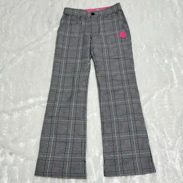 새상품급 le coq sportif 체크 무늬 플레어 팬츠 7