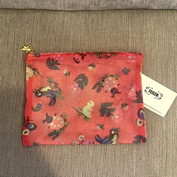 미사용 페이러 하이디 메쉬 파우치 L 레드