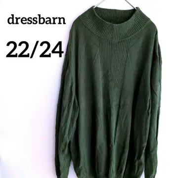 dressbarn [ 22/24 ] 니트 스웨터 올리브 그린 심플