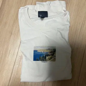 풍경 프린트 T셔츠 화이트