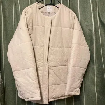 SEASON REASOM 충전솜 퀼트 코트 충전솜 다운 코트