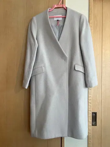 노카라 코트 코트 라이트 그레이 노카라 자켓 S 사이즈