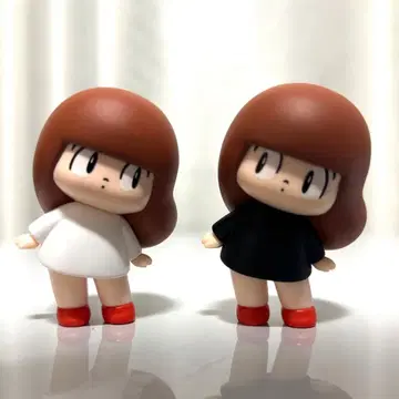 마무안짱 블라인드 박스 피규어 화이트&블랙 2종 세트