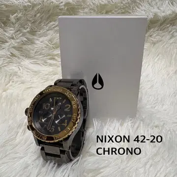NIXON 42-20 CHRONO GUN N GOLD