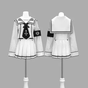 DimMoire 학원 세일러 SETUP 화이트 white