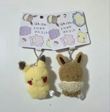 포와포와 손바닥 마스코트 피카츄 이브이 세트