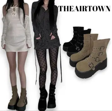 THE AIR TOWN 블랙 엔지니어 부츠