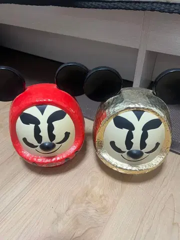 미키마우스 달마 빨간색 & 골드