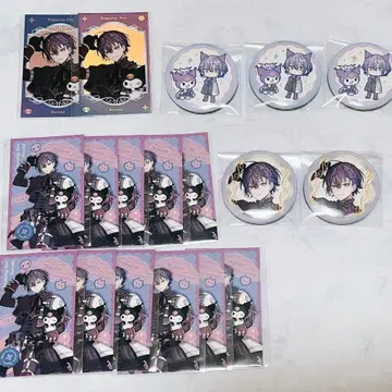 니지산지 산리오 Dytica 코야나기 로우 캔뱃지 폴라로이드