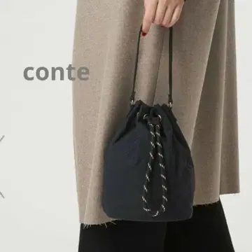 Conte 헨미 에밀리 드로우 스트링 백 BLACK 미사용 새상품