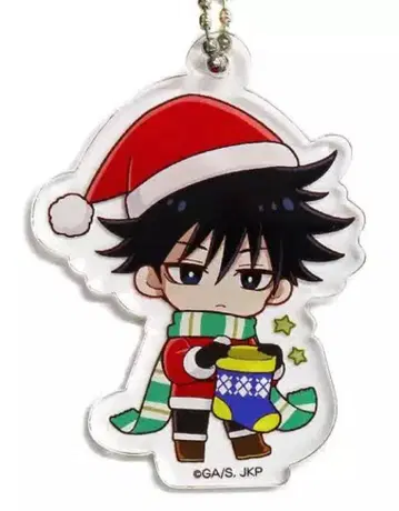 쥬쥬샵 주술회전 미니 캐릭터 아크릴 키링 크리스마스 후시구로 메구미