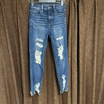 AMERICAN EAGLE 스키니 데님 인디고 블루 size 0