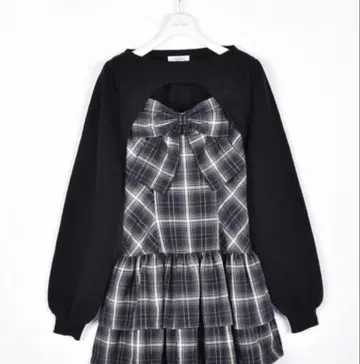 evelyn 리본 볼레로 op 블랙 완판템