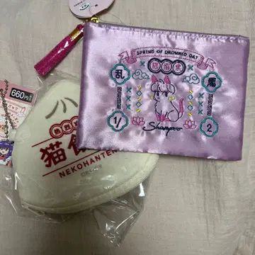 캔두 란마 1/2 새틴 플랫 에코백 파우치