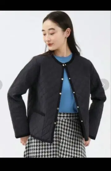 OPAQUE.CLIP 오파크 클립 퀼팅 자켓 38 M