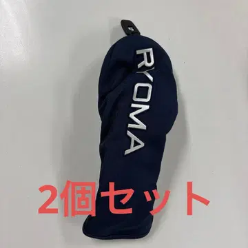 새상품 RYOMA 페어웨이 우드용 골프헤드커버 네이비 2개 세트