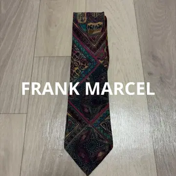 FRANK MARCEL 기하학 패턴 넥타이
