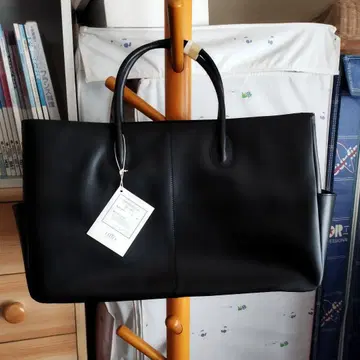 블랙 소가죽 숄더백