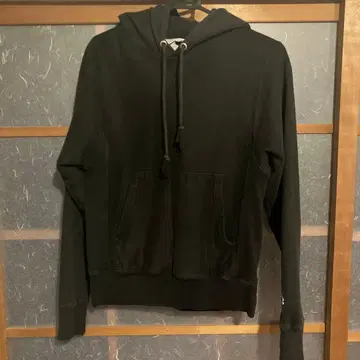 챔피온 champion 리버스 위브 후드티 단색 택 복각