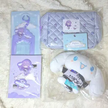 호시미치 쇼 산리오 마스코트 카드 홀더 파우치 헤어 클립