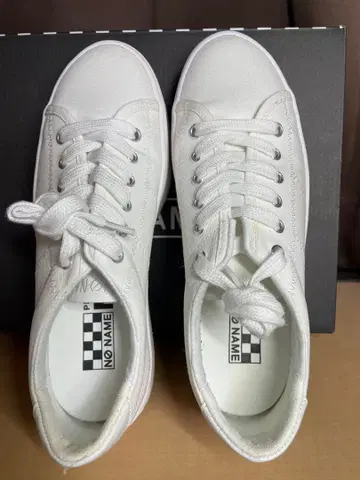 NO NAME 화이트 플랫폼 스니커즈 38