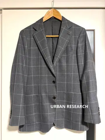 [ 새상품급 ] URBAN RESEARCH 윈도우페인 그레이 자켓