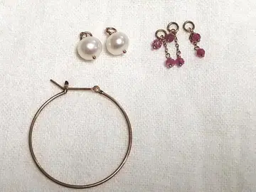 아가트 후프 한쪽 귀 참 세트