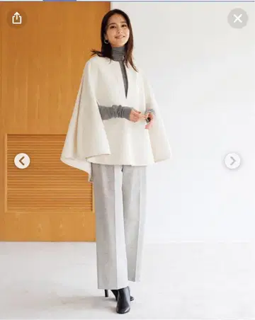 루프 니들 판초 상의