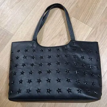 블랙 별 모양 스터드 토트백