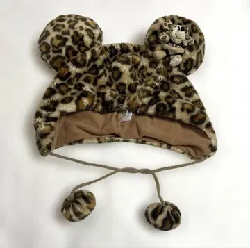 디즈니 미니 레오파드 무늬 팬캡