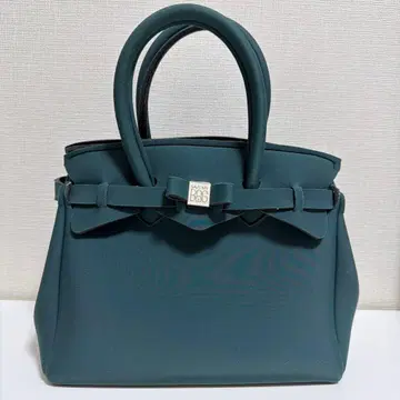 SAVE MY BAG 모스그린 핸드백 경량 손세탁 가능 이탈리아제
