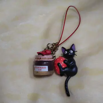 마녀 배달부 키키 지지 스위츠 덜렁 딸기잼 스트랩 키링