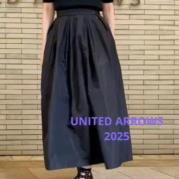 2025 유나이티드 애로우즈 타프타 볼륨 개더 스커트 36